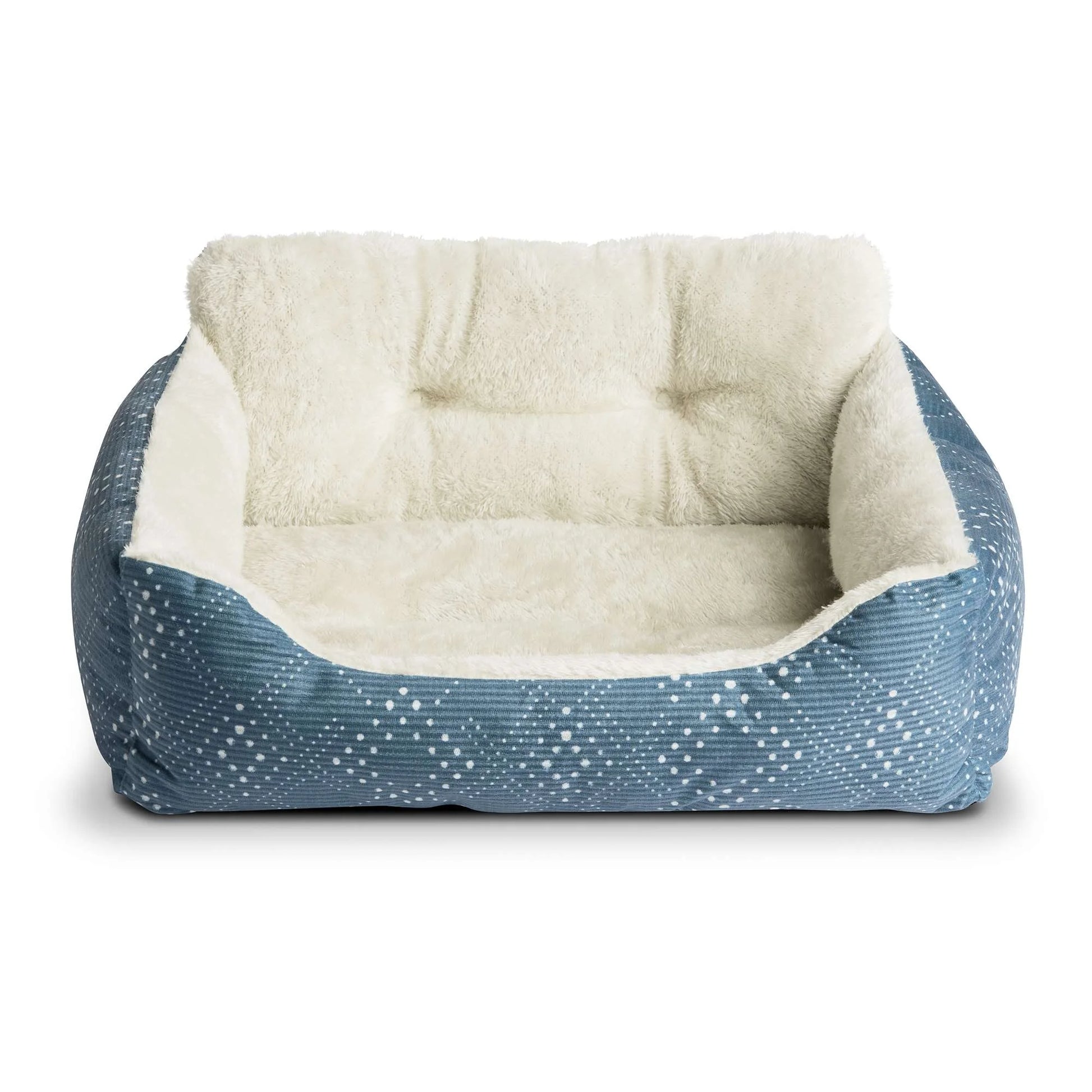 Lounger Small Pet Bed, Blue 21" X 17"