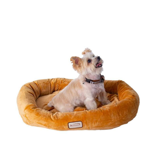 Armarkat Bolstered Pet Bed and Mat, Ultra-Soft Dog Bed S/M/L