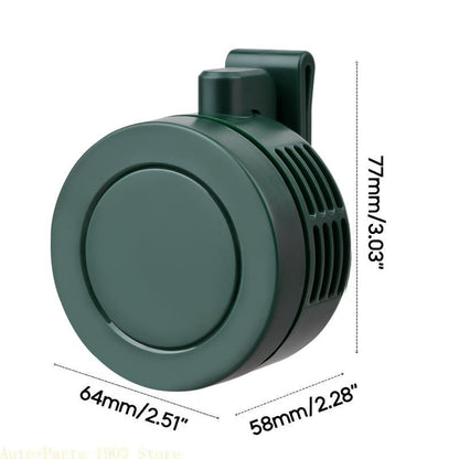 Portable Silent Mini Bladeless Electric Fan,Adjustable 3-Speed Suspended Waist Fans, Smal!Phone Cooling Fan, Personal Fan, Rotating Bodyfan Suitable for Outdoor Travel Fathersdaygift